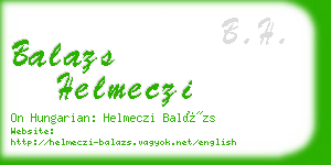 balazs helmeczi business card